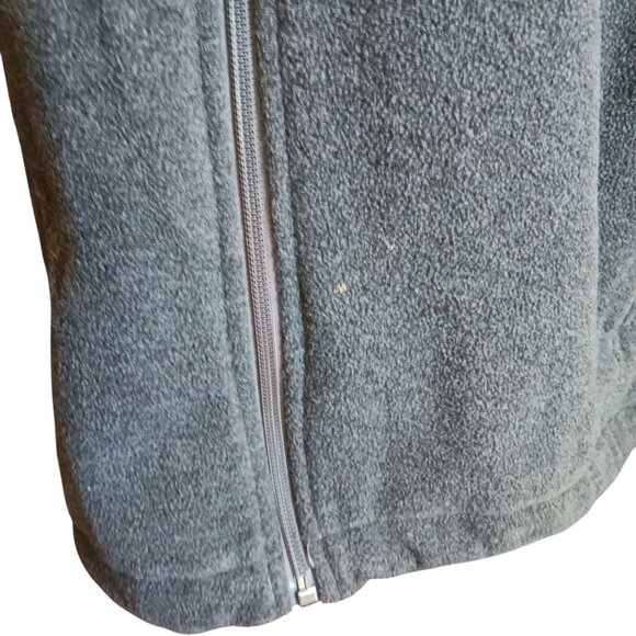 Mens Medium Womens Large Fleece Jacket Columbia Oklahoma Sooners Full-Zip Gray - Picture 6 of 6